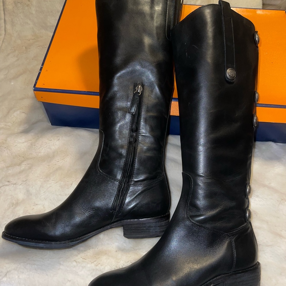 ~BOOTS~ Arturo Chiang Enchant Tall Riding Boot sz 7.5 black